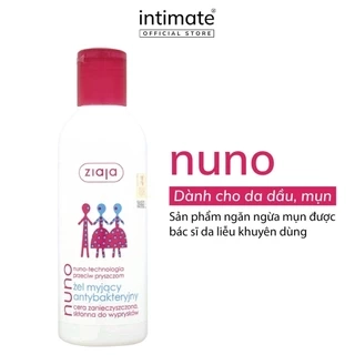Sữa Rửa Mặt Dưỡng Ẩm Dành Cho Da Dầu Ziaja Nuno Giúp Ngăn Ngừa Hình Thành Vết Mụn, Làm Mềm Mịn Da 200ml
