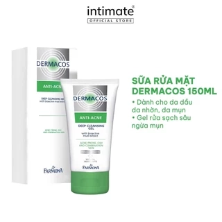 Sữa Rửa Mặt Farmona Giúp Loại Bỏ Mọi Bụi Bẩn Lượng Dầu Dư Thừa Trên Da Dermacos Anti-Acne Deep Cleansing Gel 150ML