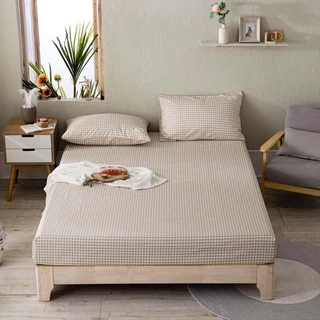 Bộ ga gối Đệm cao 20cm, 15cm Cotton Poly siêu mềm mịn - Kích thước M6/M8/2M2 - 1 ga 2 vỏ gối