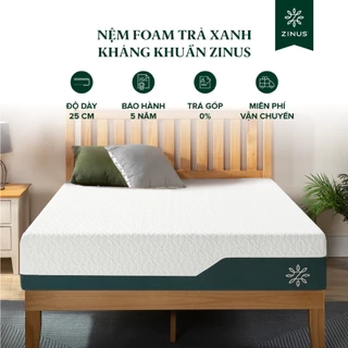 Nệm Foam Tinh Chất Trà Xanh Cao Cấp Dày 25cm Zinus - 10in Cooling Gel Memory Foam Mattress