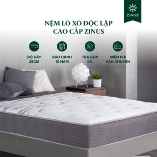 Nệm Lò Xo Độc Lập Cao Cấp Dày 25cm Zinus - 10in Extra Firm Spring Mattress