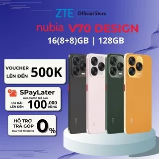 Điện thoại Nubia V70 Design 8GB/128GB I Pin 5000mAh I Camera 50mp I 6.7" 120Hz I Hỗ trợ NFC - Hàng Chính Hãng
