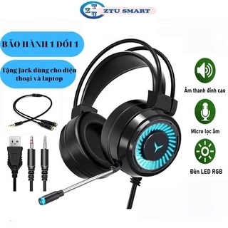 Tai Nghe Gaming Chụp tai Ztu Smart G60 có mic âm thanh giả lập 7.1 led RGB - Hàng chính hãng BH 12 tháng